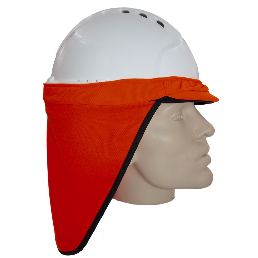 Nackenschutz Farbe leuchtorange UV 50+ - 1
