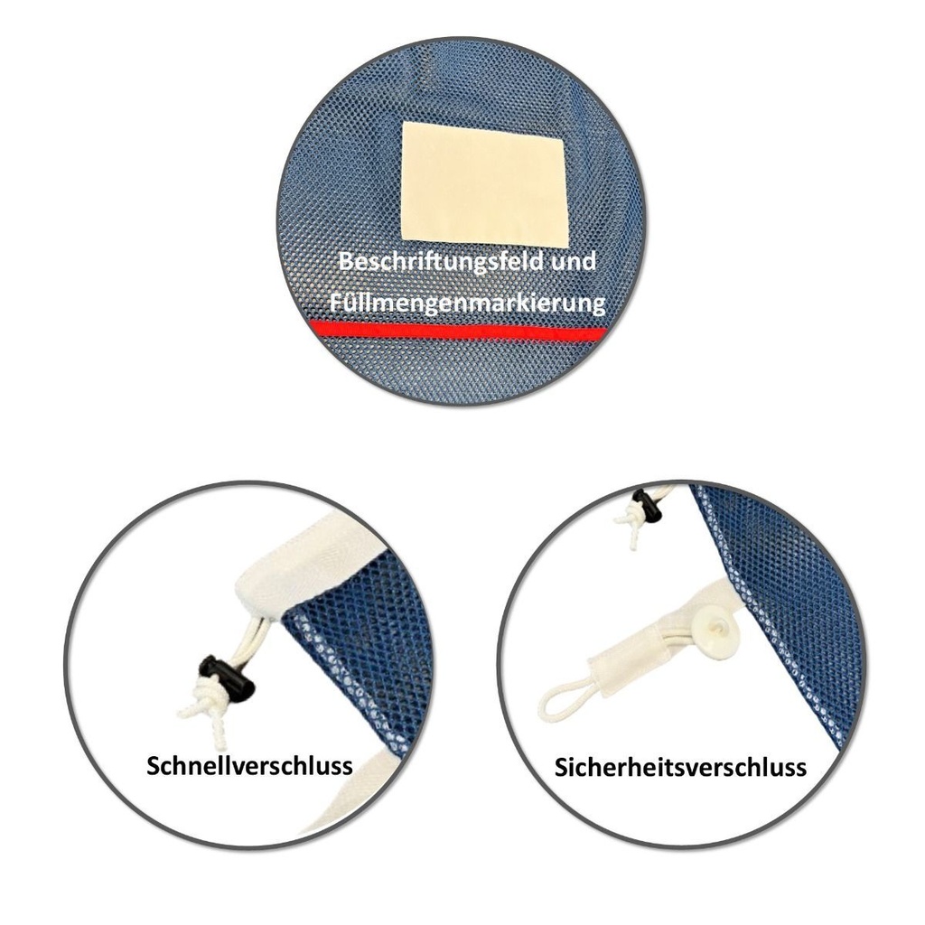 Wäschenetz PES blau Spezial 50x70cm - 1