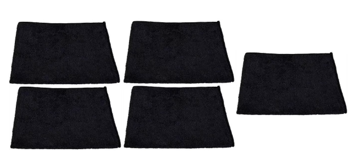 Mikrofasertuch schwarz 300 g/m - 1