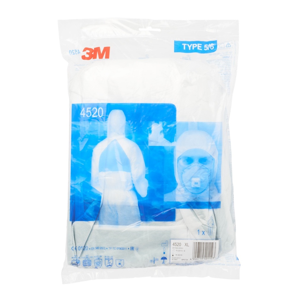 3M 4520 Schutzanzug weiss-grün - 1