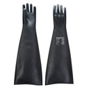 A803 - Schwerer Latex-Gummihandschuh 600mm Schwarz - 1