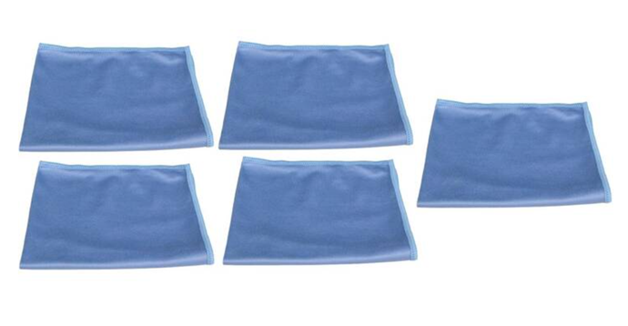 Fenster- und Glastuch Crystal  Mikrofaser blau 40x40cm - 94078.1-10 - 1