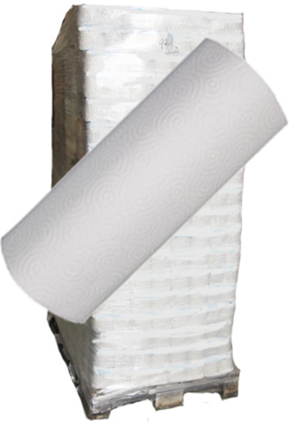 Küchenrolle, 3-lagig, 45 Blatt, Zellstoff weiss, 12 x 4 Rollen - 1