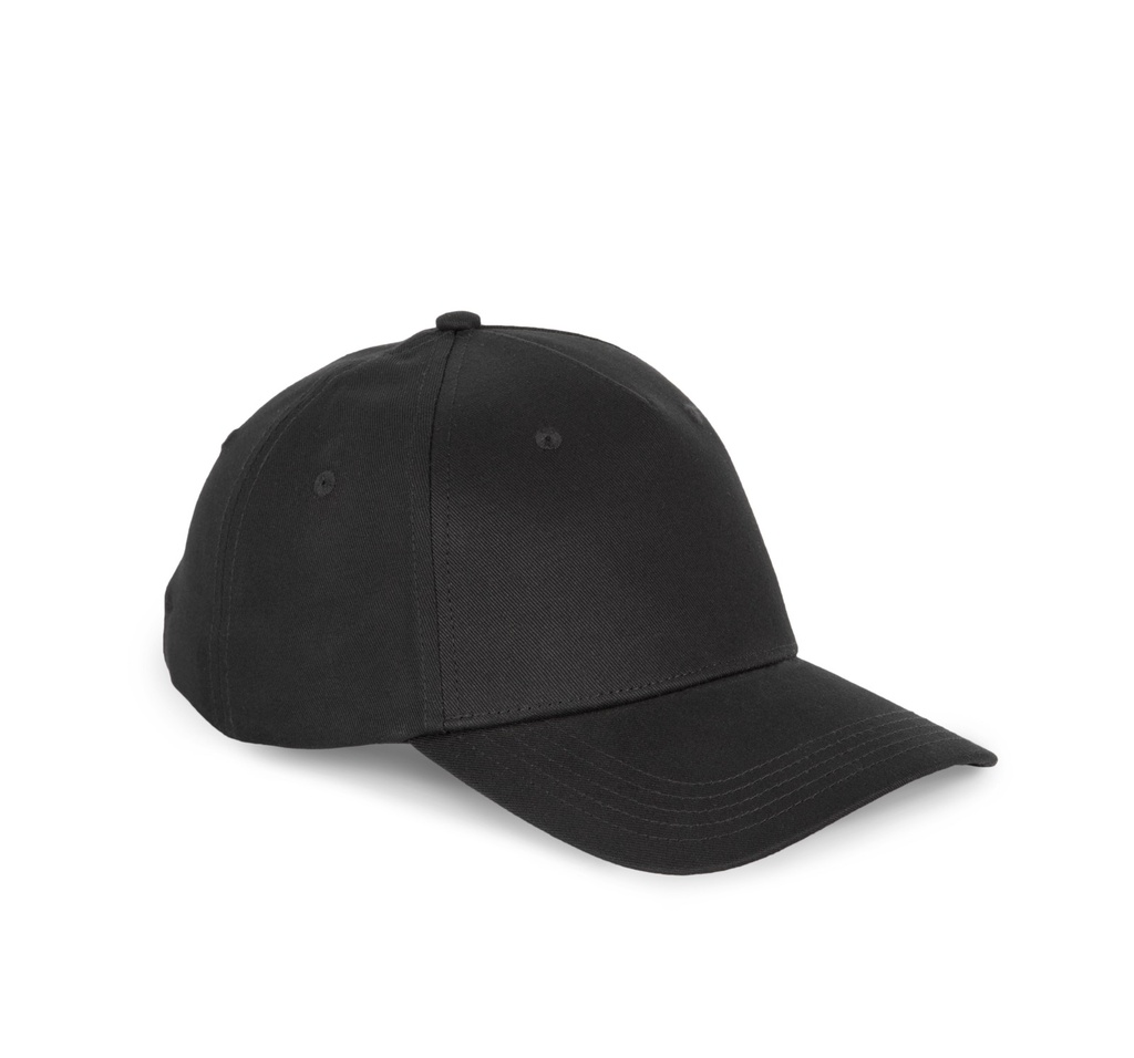 5-Panel-Kappe aus recycelter Baumwolle KP916 Schwarz 3