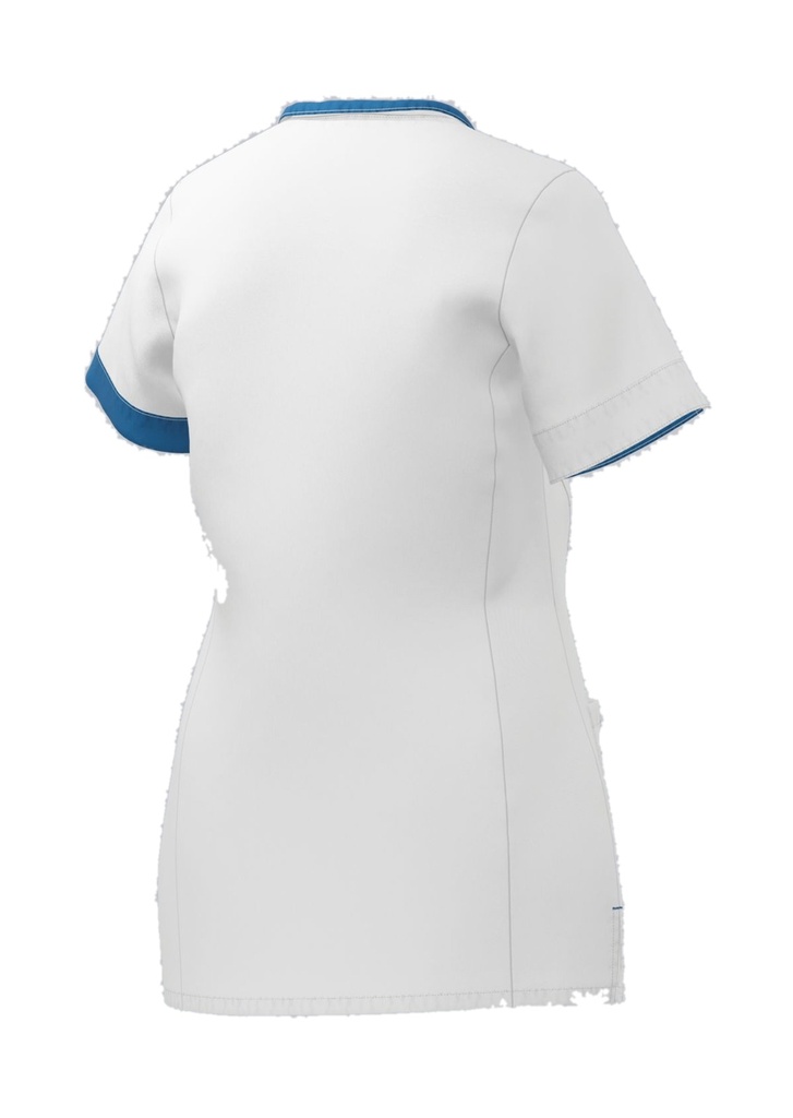 BP® Kasack für Damen 1600-485 Weiss / Azurblau 2