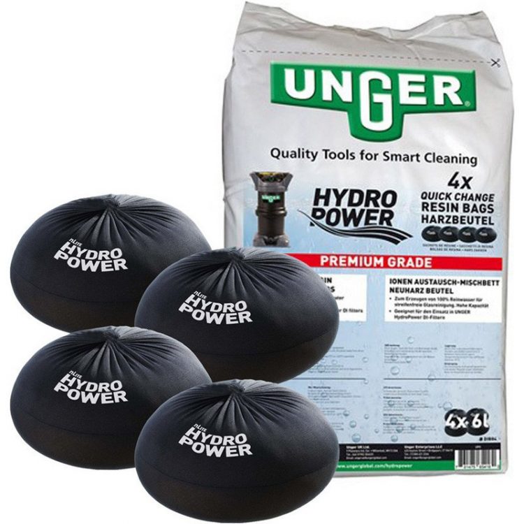 [8071302] Unger QuickChange Harzbeutel für HydroPower DI Filter,24L (4x6)
