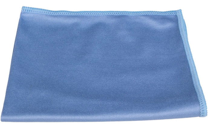 [94078.1-10] Fenster- und Glastuch Crystal  Mikrofaser blau 40x40cm