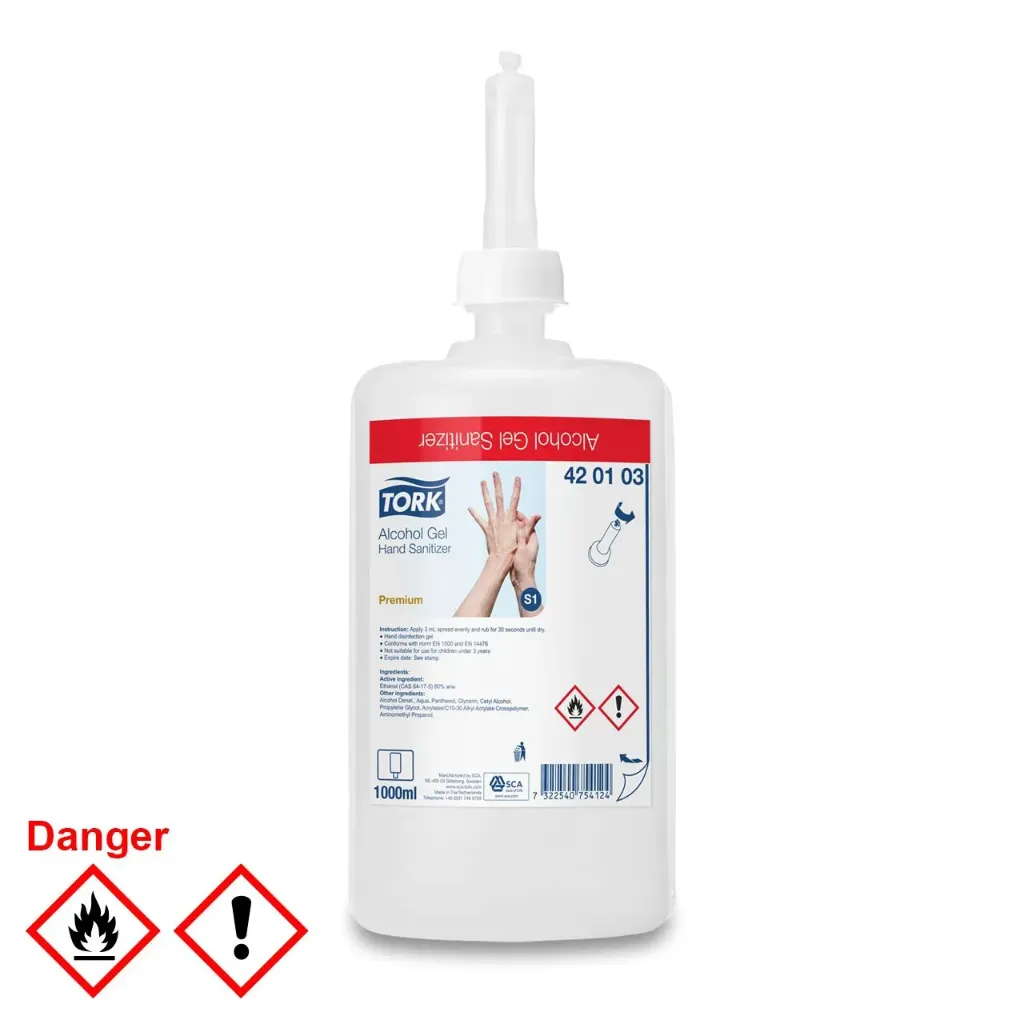 [420103] Tork Händedesinfektionsgel  S1 Premium 1 l