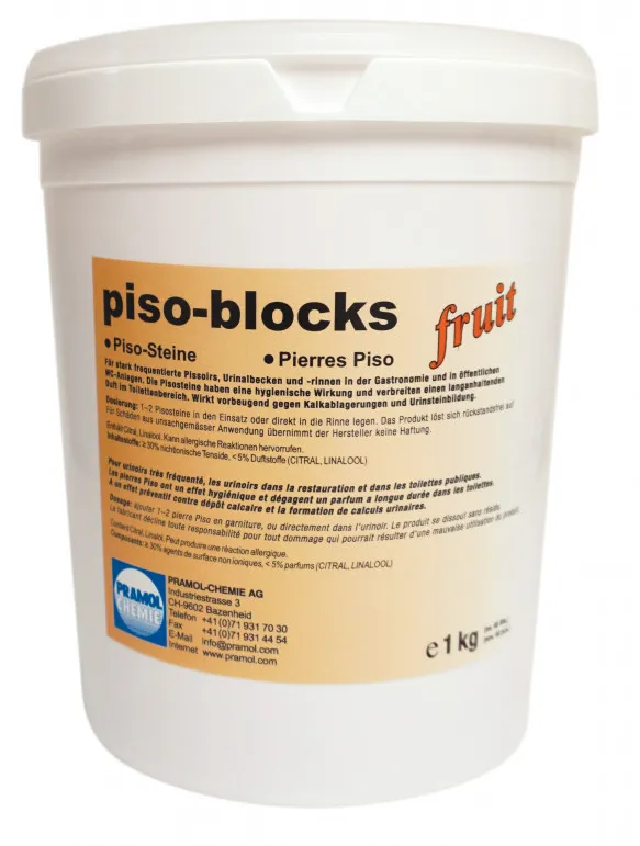 Piso-Blocks Urinalsteine Dose à 45 Blocs à 22 gr