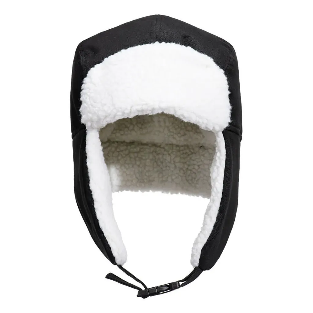 [HA33BKR] Sherpa gefütterte Trappermütze HA33 (Schwarz)