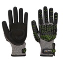 Stosschutzhandschuhe A755 - VHR15 Schwarz/Grün
