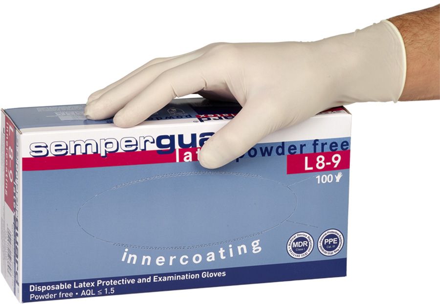 Einweghandschuhe SEMPERIT SEMPERGUARD LATEX PF