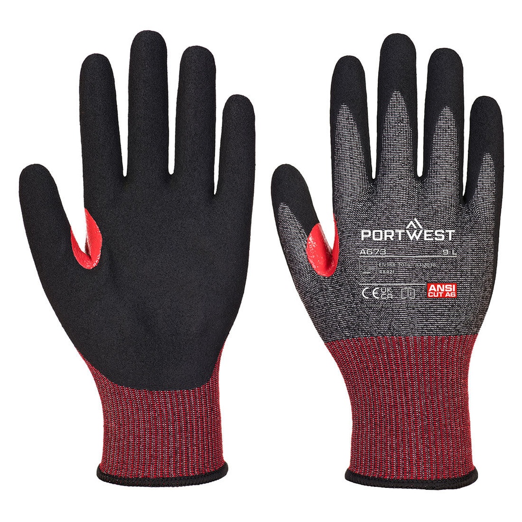 Schnittschutzhandschuhe CS F18 Nitrilschaum A673