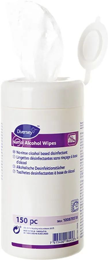 Desinfektionstücher suma Alcohl Wipes Dose mit 150 Stück