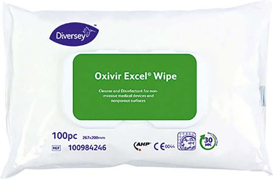 [85960] Desinfektions-Reinigungstücher Oxivir Excel Wipes 100 Tücher in Softpack.