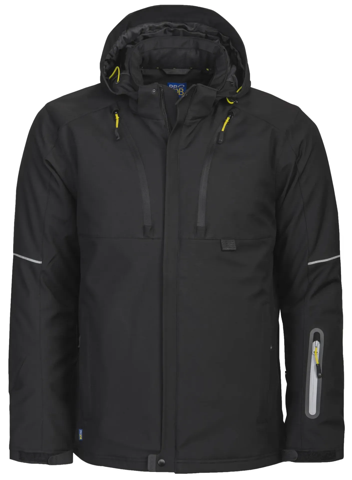 [643407-99-XS] Gefütterte 3-Lagige Softshelljacke 3407 (Schwarz, XS)