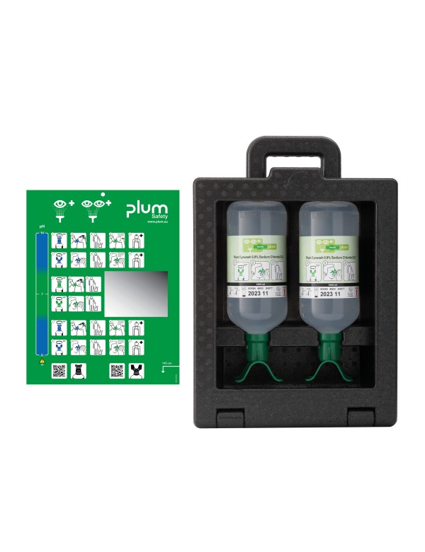 Augenspülstation iBox2 mit NaCl 2x1000ml Duo