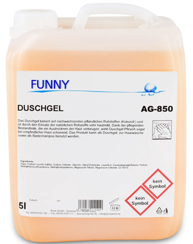 [850] Duschgel "Pfirsich" 5 l