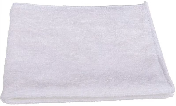 Mikrofasertuch weiss 40×40 cm – 300 g/m²
