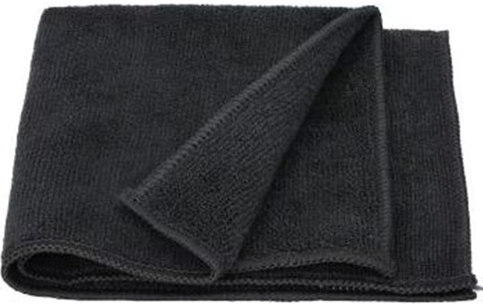 Mikrofasertuch Schwarz 40×40 cm –300 g/m²