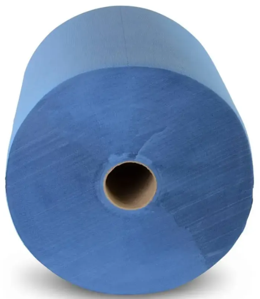 Industrierolle 36 cm, 3-lagig, recycling blau, 1000 Blatt, 1 Rolle