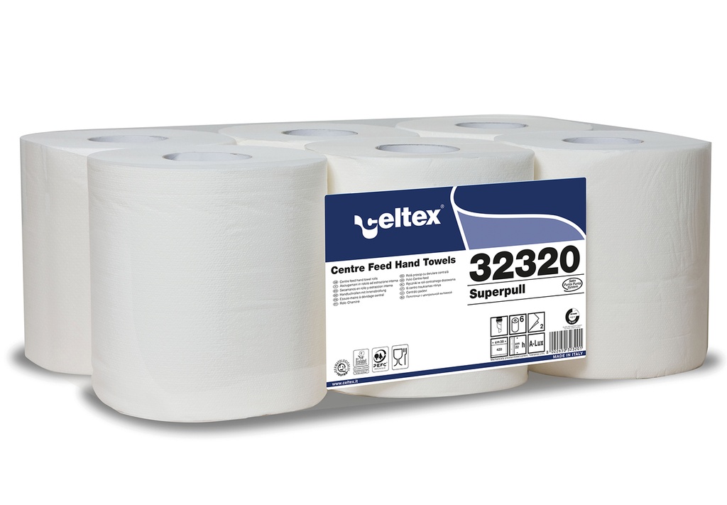 Papierhandtuchrolle-2-lagig, weiss 160m