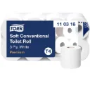 Toilettenpapier Tork Premium Kleinrollen – T4 System Zellstoff, 3-lagig