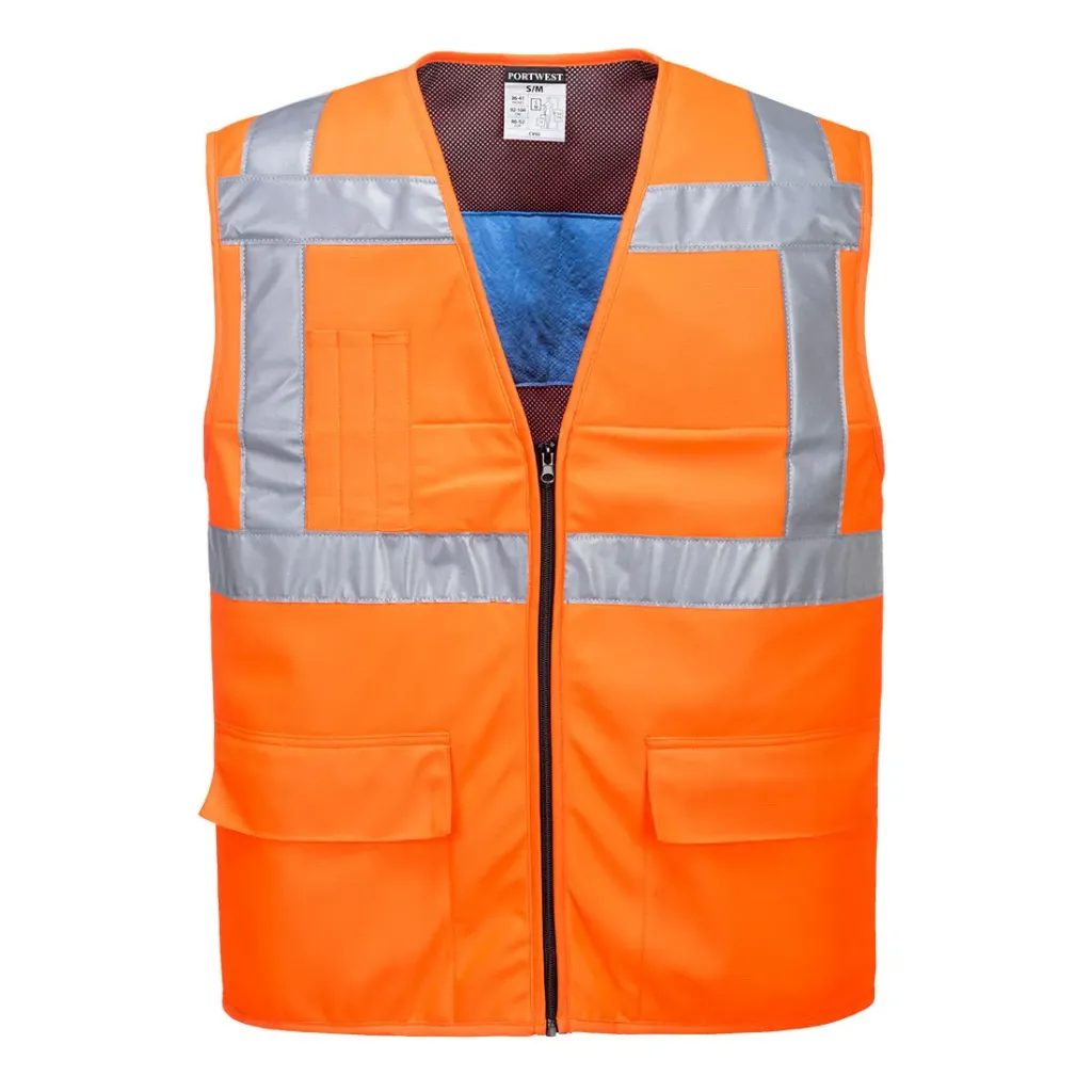 [CV02ORRS/M] Warnschutz Kühlweste CV02 (Orange, S/M)