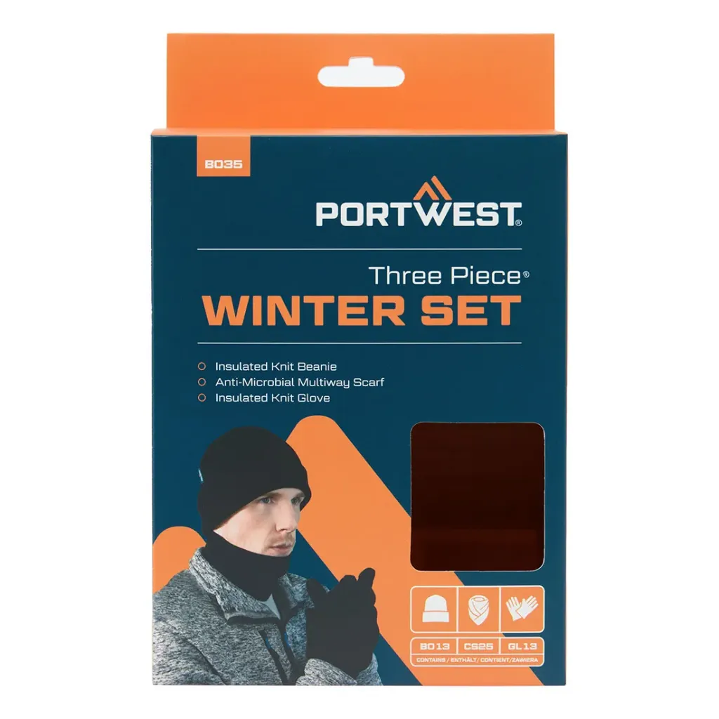 [B035BKR] Winter-Accessoires-Set (3 Teile) B035