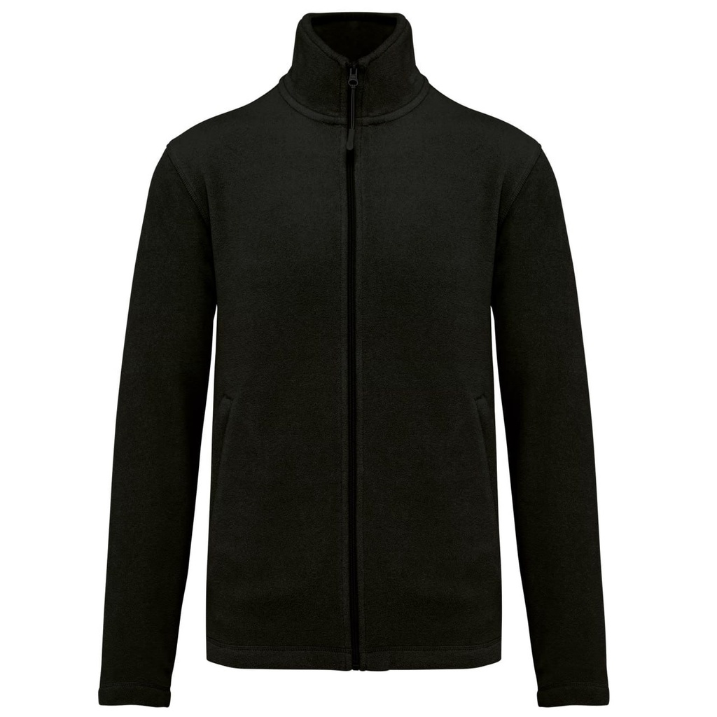 Mikrofleece-Jacke mit Reissverschluss K911 (Schwarz, S)