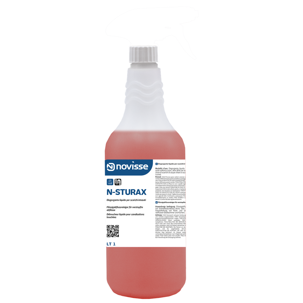Reinigungschemie N-Sturax 1l Flüssigabflussreiniger