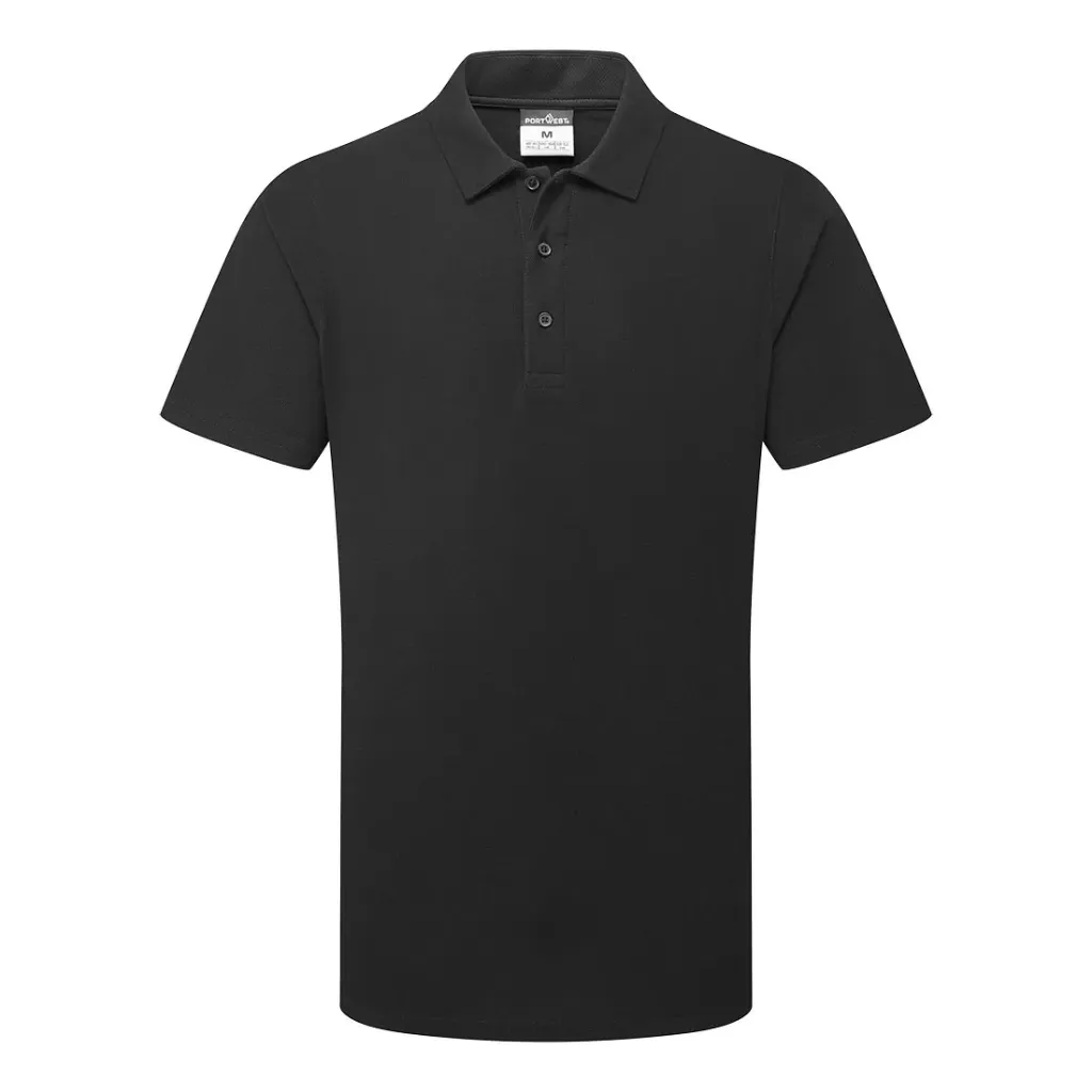 [C211BKRS] Mesh Air Pro Poloshirt kurzarm C211 (Schwarz, S)