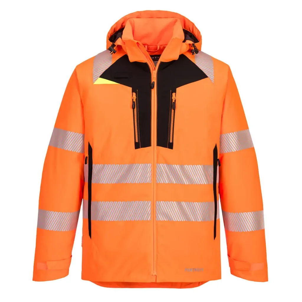 [DX461OBRS] Hi-Vis Winterjacke DX461 (Orange / Schwarz, S)