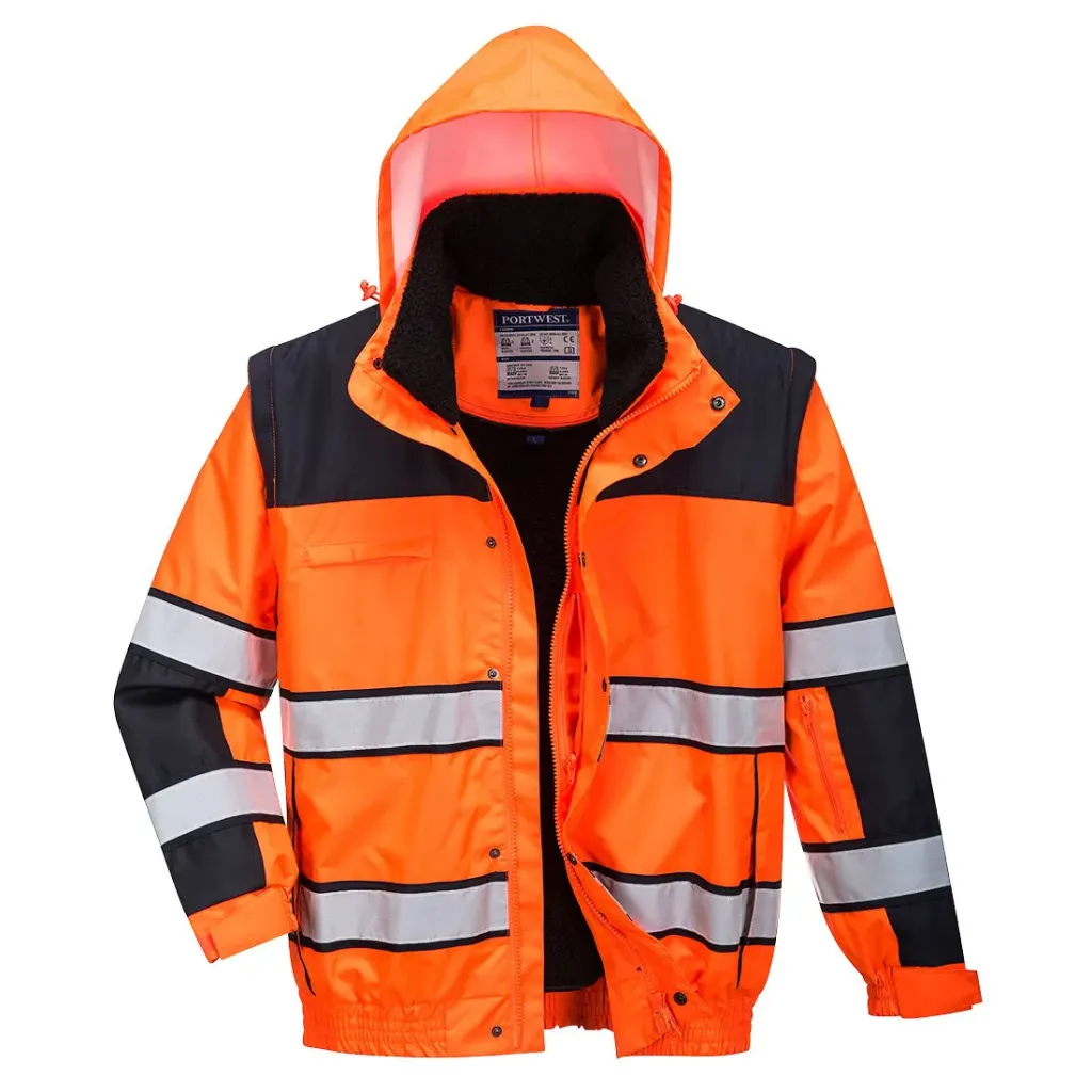Hi-Vis 3-in-1 Kontrast Winter Pilotjacke C466