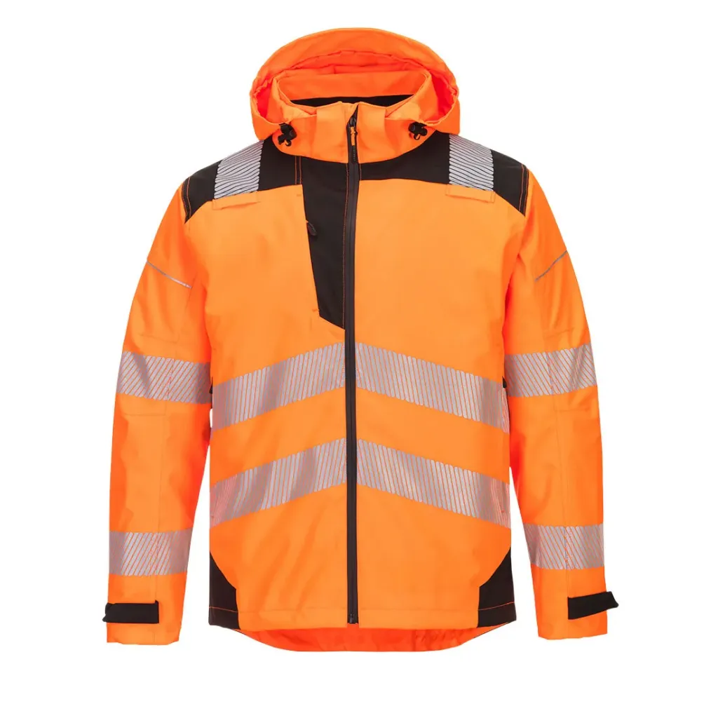[PW360OBRS] Hi-Vis Regenjacke Extreme PW360 (Orange / Schwarz, S)