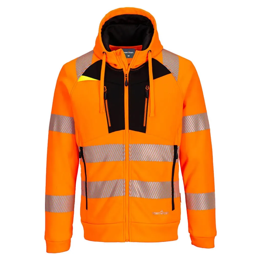 Hi-Vis Kapuzenjacke mit Reissverschluss DX484
