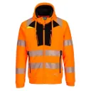 Hi-Vis Kapuzenjacke mit Reissverschluss DX484