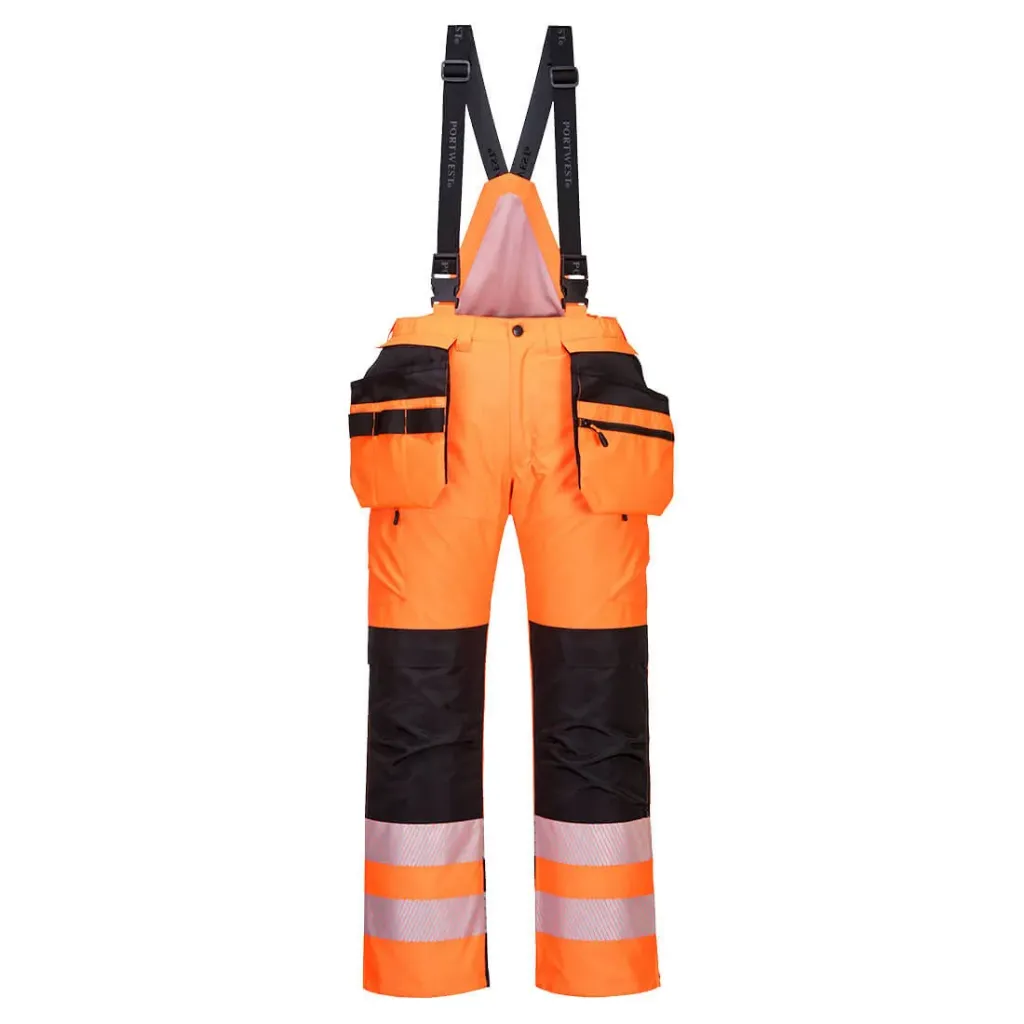 [PW351OBRS] Hi-Vis Winterhose PW351 (Orange / Schwarz, S)