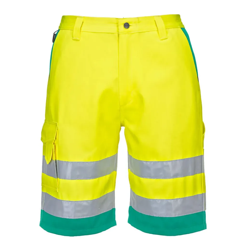 Leichte Hi-Vis Shorts aus Polyester-Baumwolle L043