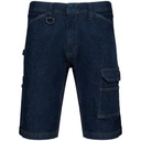 Bermuda aus Denim mit mehreren Taschen, WK715