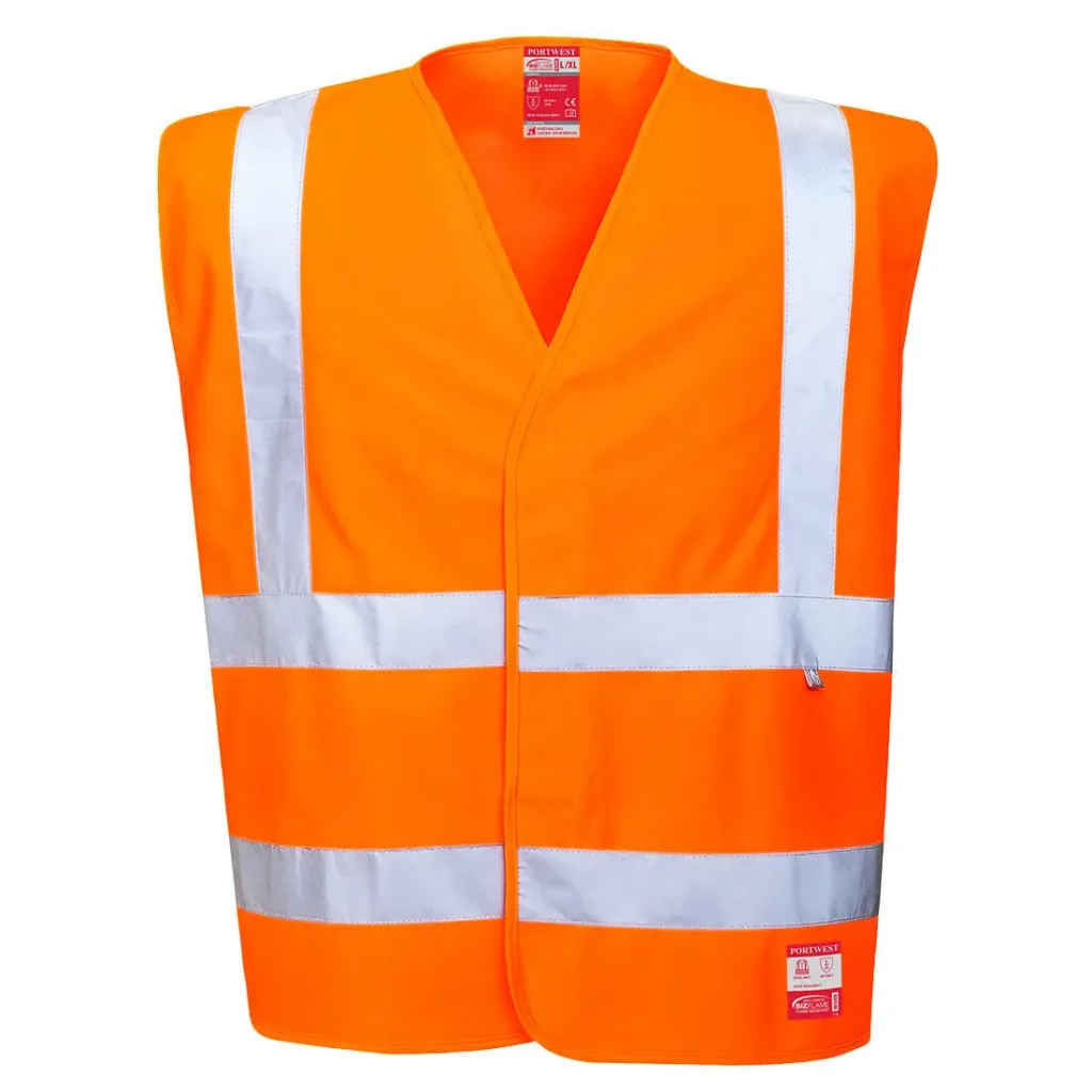 [FR71ORRS/M] Hi-Vis Antistatik Weste FR71 (S/M, Orange)