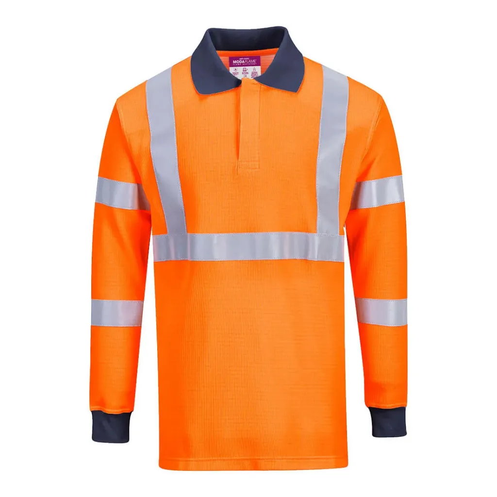 [FR76ORRS] Poloshirt Langarm FR76 (S)