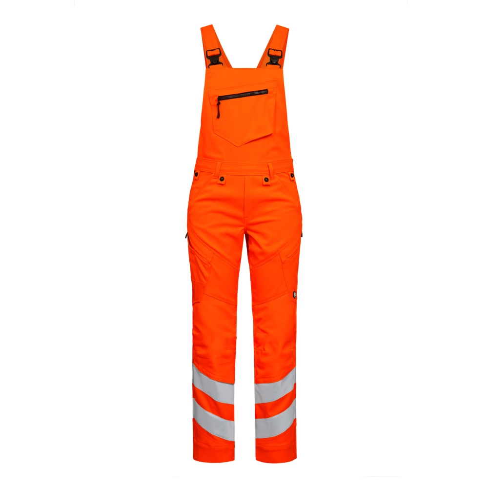 [3544-314-10-36] Safety Latzhose mit 2-Wege-Stretch (HV Orange, 36)