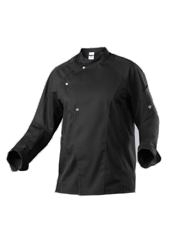 [1533-435-0032-XS] BP® Leichte Kochjacke für Herren (Schwarz, XS)