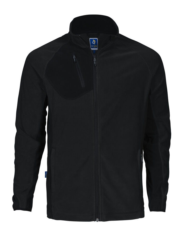 Microfleece Jacke mit Kontrastelementen 2325
