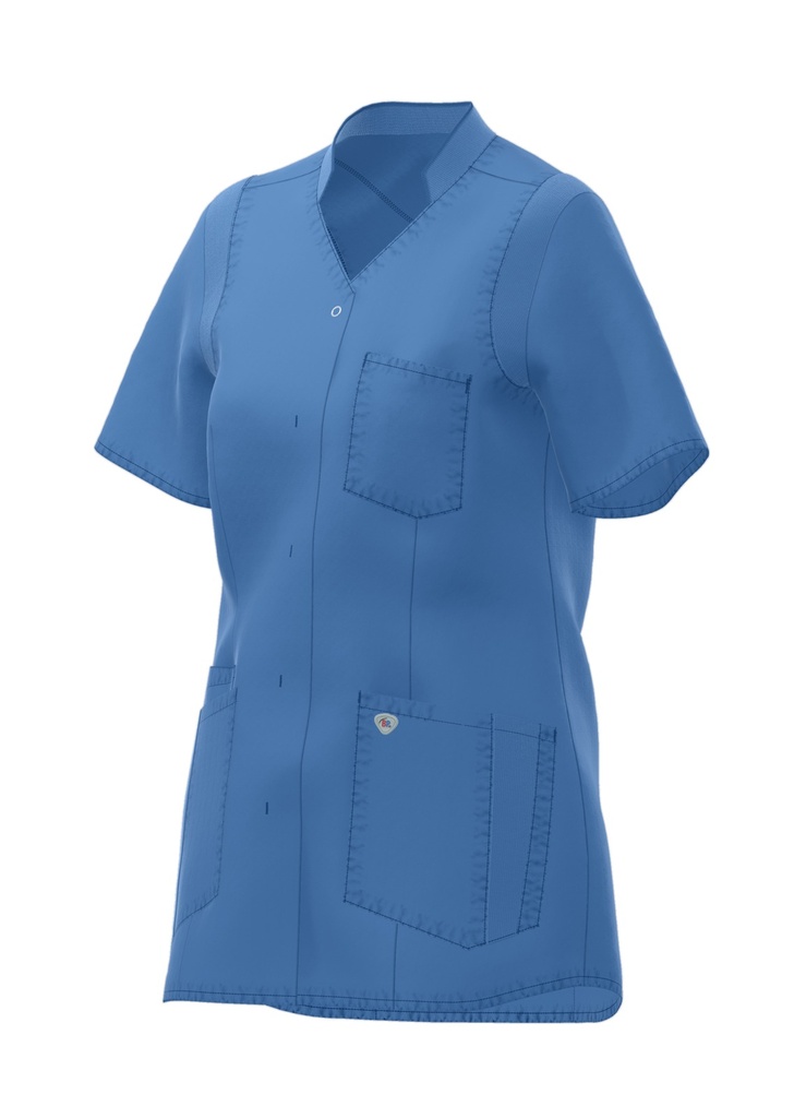 [1710-241-0116-XSn] BP® Leichter Kasack für Damen 1710-241 (XS, Azurblau)