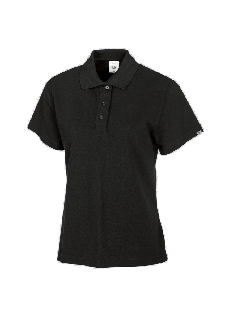 [1648-181-32-XS] BP® Damen-Poloshirt 1648-181 (XS, Schwarz)