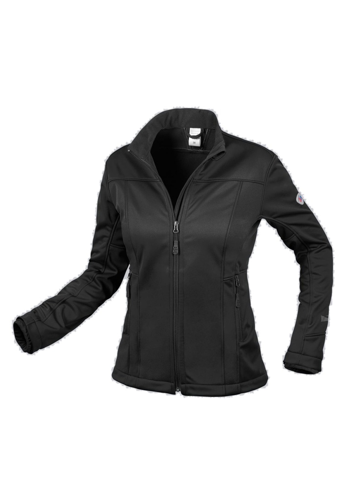 [1695-571-32-XS] BP® Softshelljacke für Damen 1695-571 (XS, Schwarz)