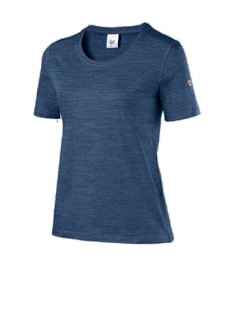 [1715-235-110-XS] BP® T-Shirt für Damen 1715-235 (XS, Space blau)