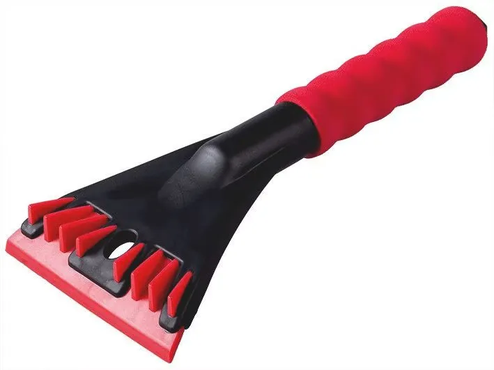 Auto Eiskratzer Soft Touch – Schwarz/Rot